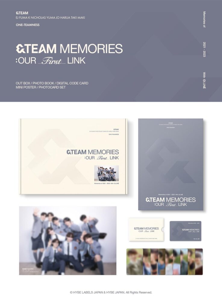 &TEAM - الرمز الرقمي '&TEAM MEMORIES: OUR FIRST LINK' (تفاصيل التغليف)