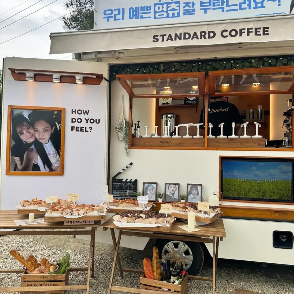 240502 تحديث stdd_coffeetruck على IG مع جيسو وجيني
