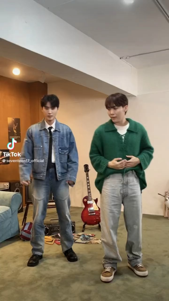 240503 تحديث SEVENTEEN على TikTok: تحدي الرقص "MAESTRO" (سيونغكوان مع Day6 Young K)