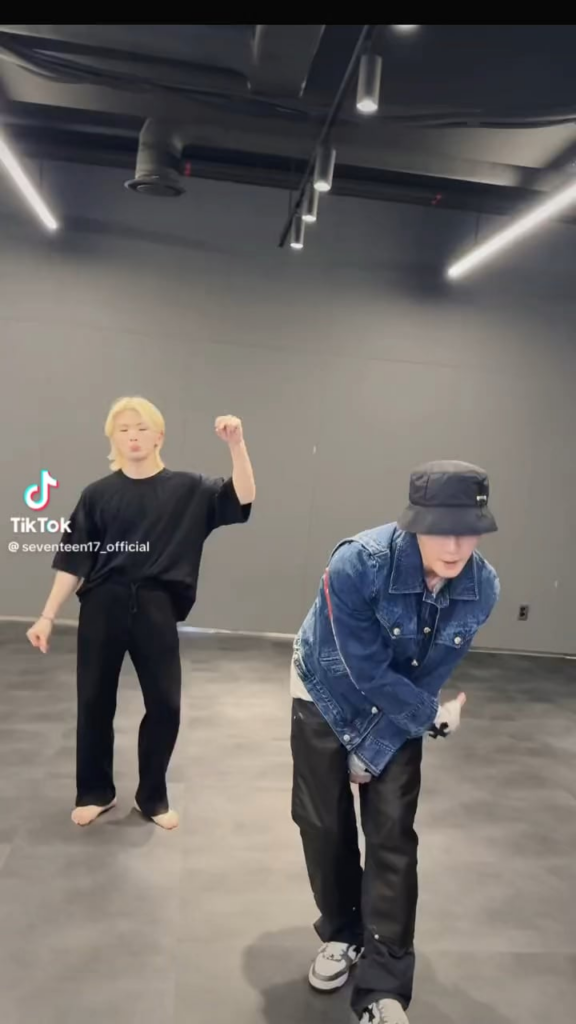 240501 تحديث SEVENTEEN على TikTok: تحدي الرقص "MAESTRO" (Woozi مع NCT Taeyong)