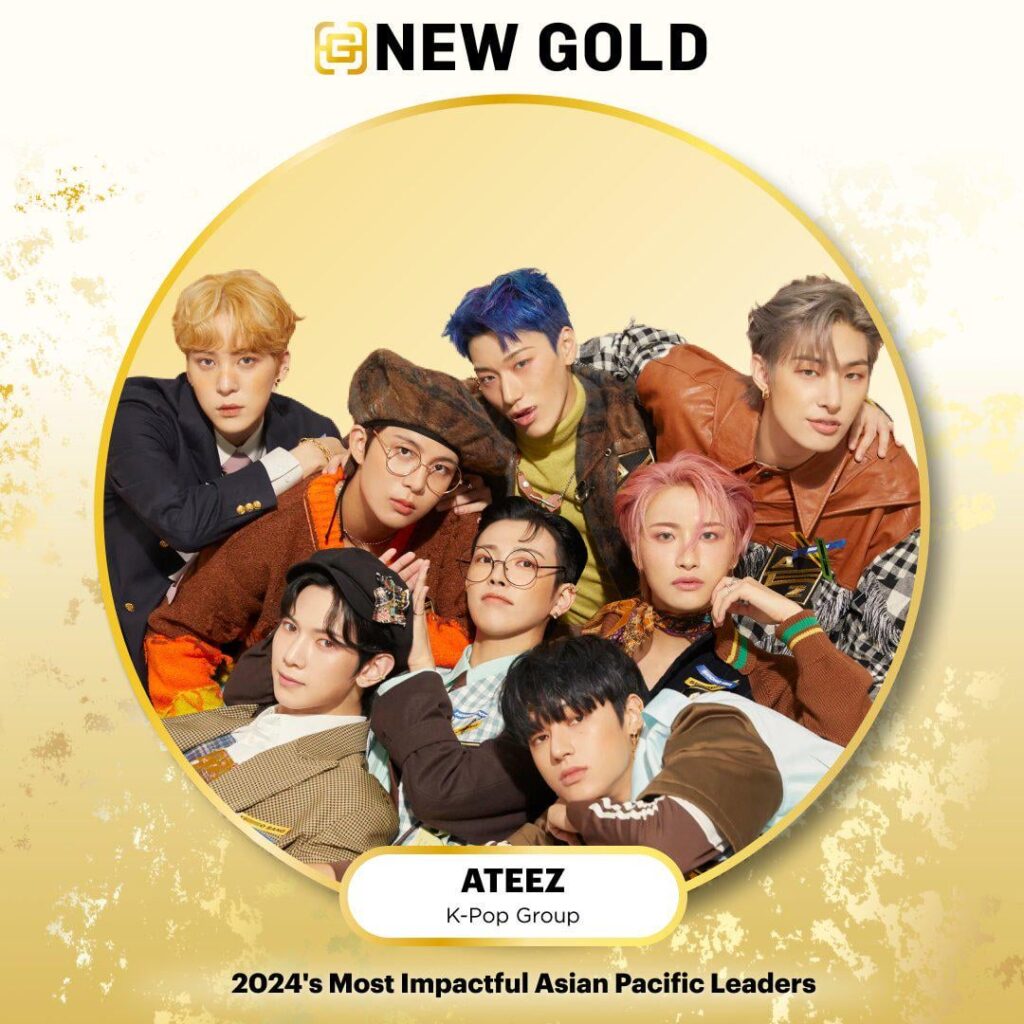 240508 GOLD HOUSE on X: @ATEEZofficial (مجموعة الكيبوب) |  تعرف على المزيد حول الحائزين على جائزة الذهب الجديدة وغيرها من قائمة #A100 على http://goldhouse.org/A100!