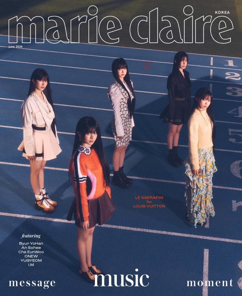 LE SSERAFIM - Marie Claire Korea x Louis Vuitton (أغلفة أعداد يونيو 2024)