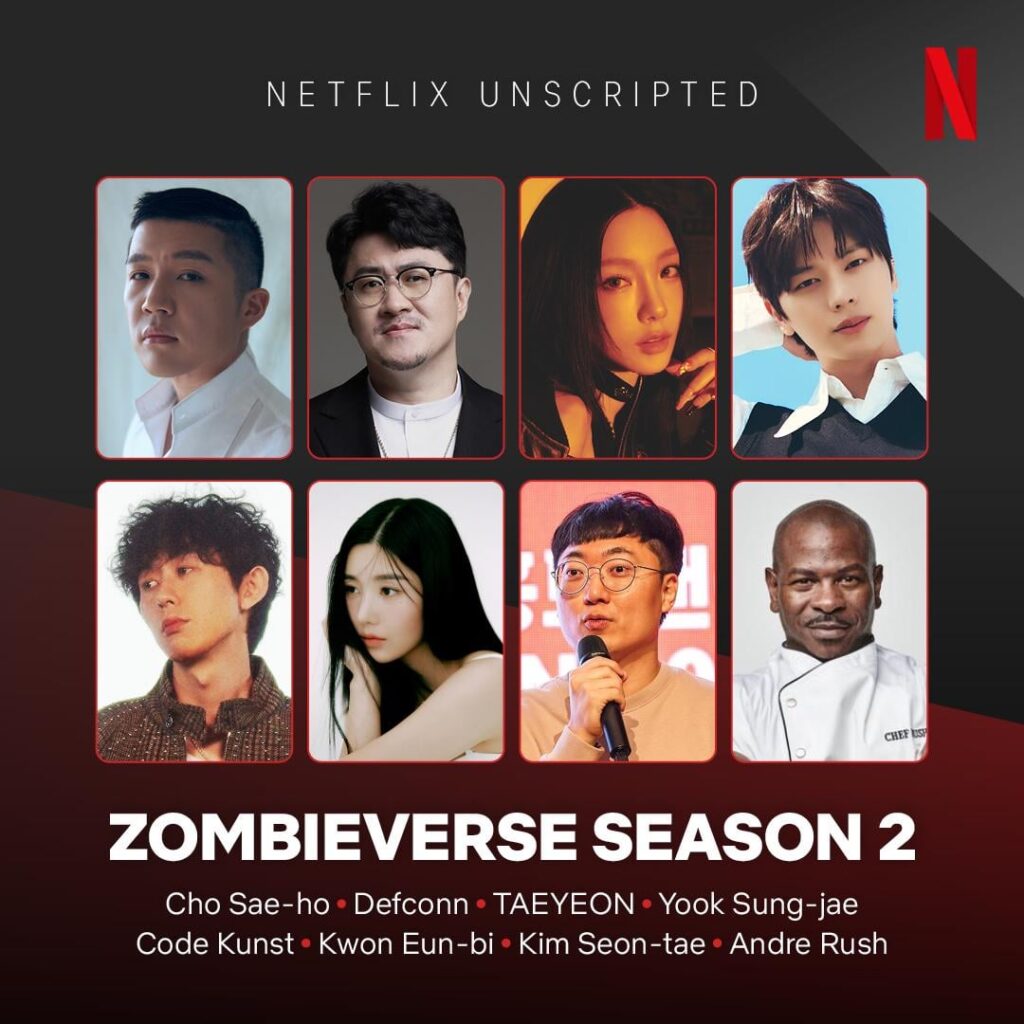 Girls’ Generation / SNSD Taeyeon وBTOB Yook Sungjae وCode Kunst وKwon Eunbi ينضمون إلى مسلسل Netflix المتنوع “Zombieverse Season 2” Girls' Generation / SNSD Taeyeon وBTOB Yook Sungjae وCode Kunst وKwon Eunbi ينضمون إلى مسلسل Netflix المتنوع "Zombieverse Season 2"