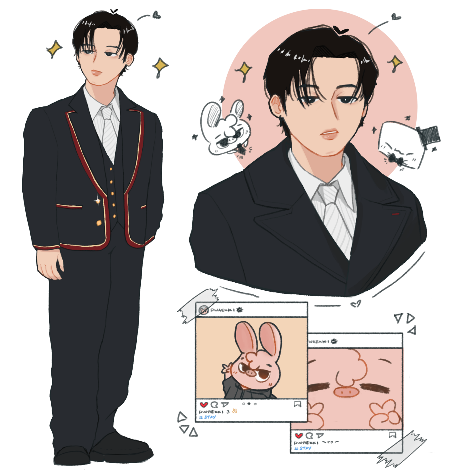 بيني في حفل ميت 😭🐷🐰💖✨️