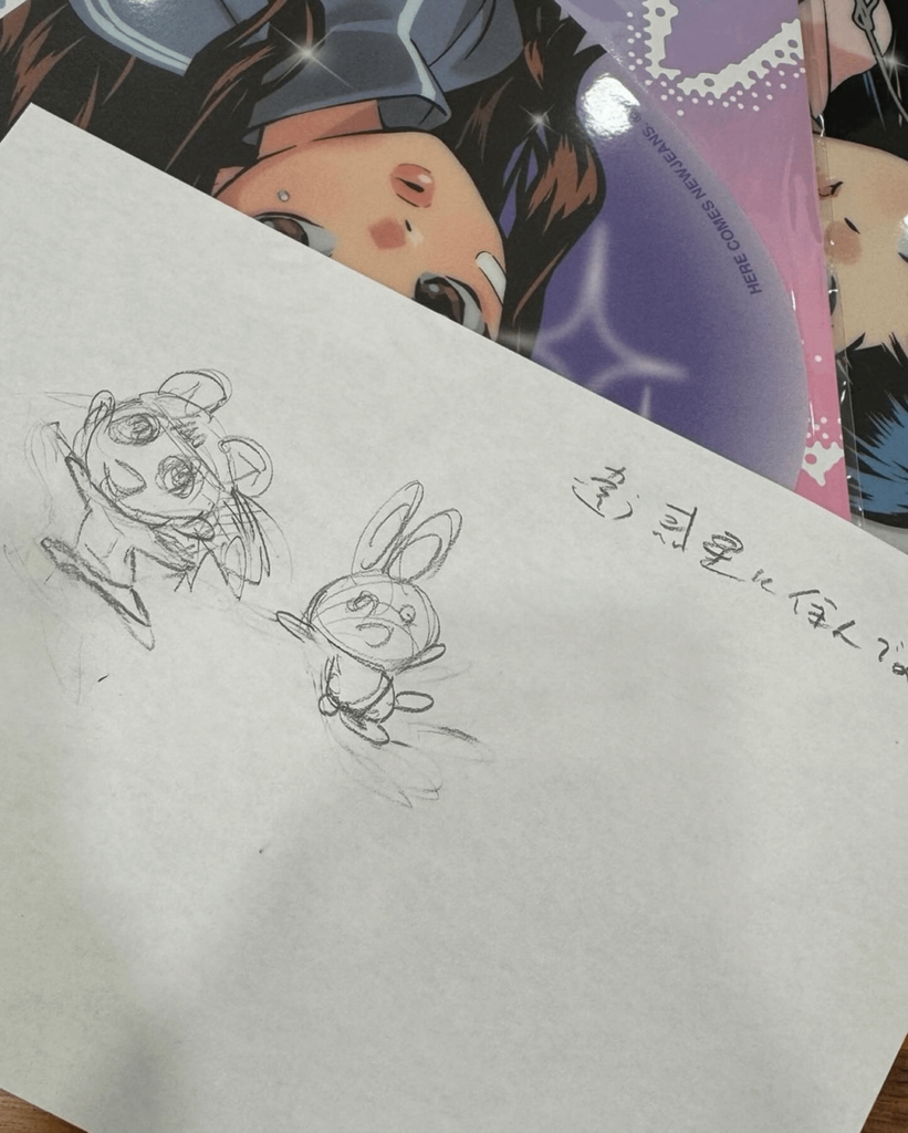 240501 تحديث min.hee.jin على الانستقرام - الرسم مع تاكاشي موراكامي (2)