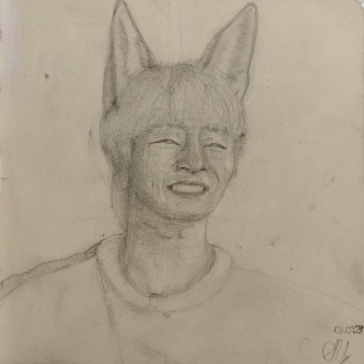 هناك يانغ جيونجين - الثعلب اللطيف الصغير.  هل تريد التربيت عليه، أليس كذلك؟