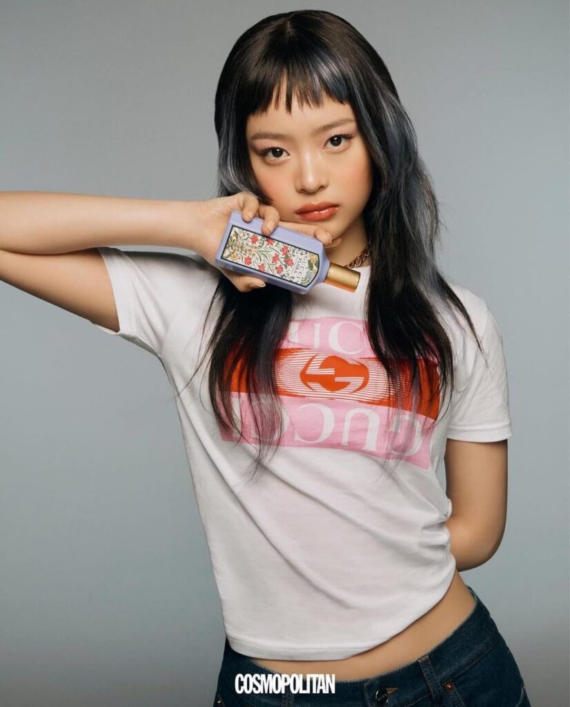 NewJeans Hanni - Cosmopolitan Korea x Gucci Beauty (إصدار مايو 2024 مصور)
