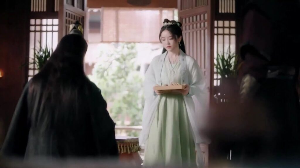 يحضر فتاة اخرى الى غرفتـه امامها لكي تشعر بالاهمال و كعقاب لها على كذبها  (