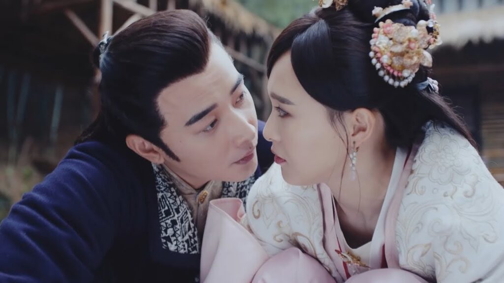 يقضي ليلة سعيدة برفقة أميرته في الغابة فلم يستطع منع نفسه عن تقبيلها❤️مشهد من "الأميرة واي يونغ"