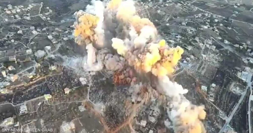 انفجار كبير في جنوب لبنان يحذر من زلزال في إسرائيل