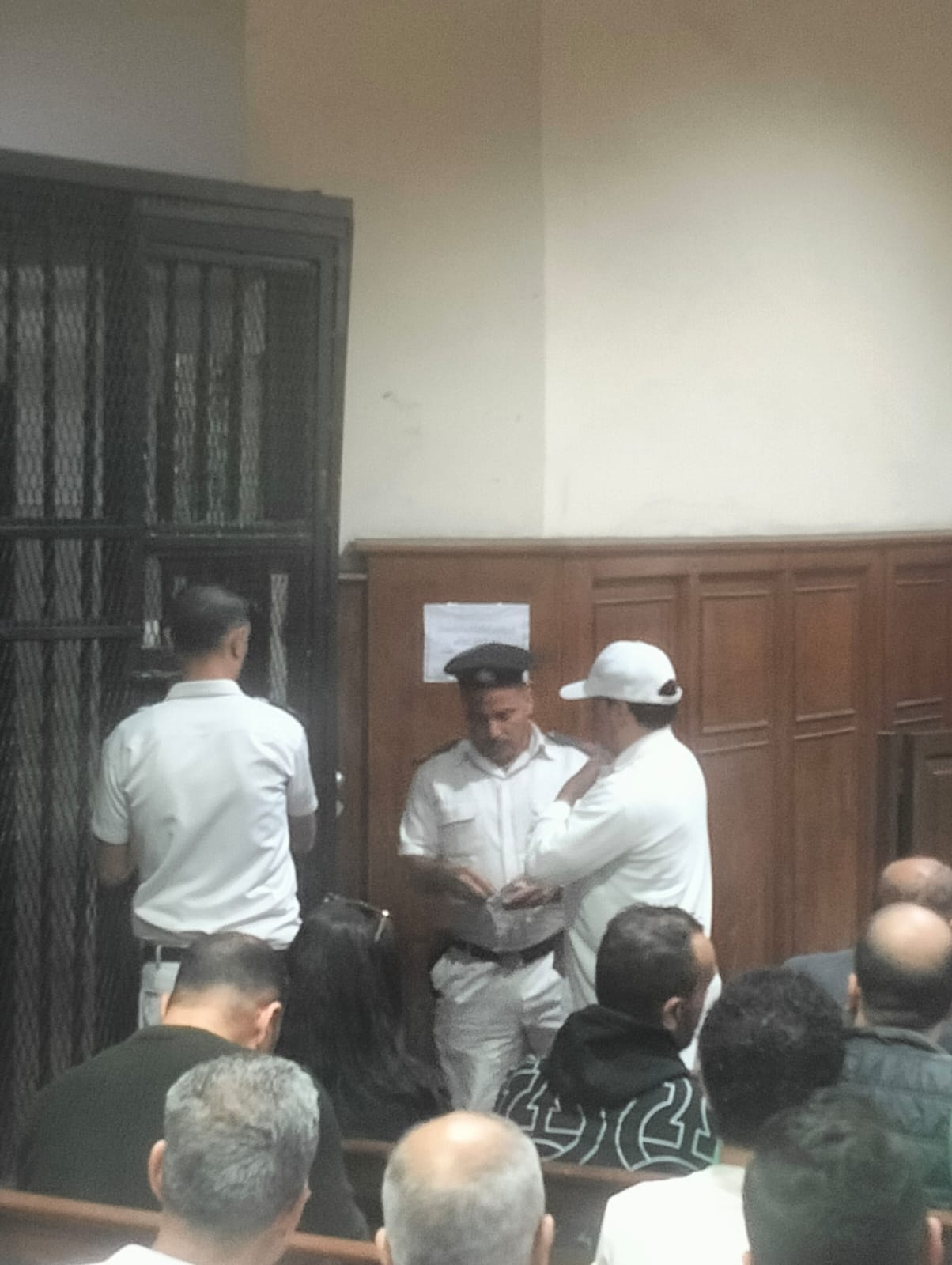 سعد الصغير داخل المحكمة سعد الصغير داخل المحكمة