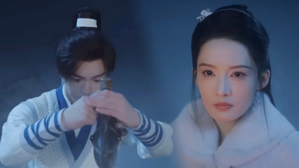 يقتحم محاربنا منطقة محظورة وكاد يكشف السر الذي أخفته بطلتنا لسنوات! مشهد من "ليلة ثلجية: حب أبدي"