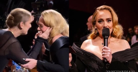 أديل تنفجر بالبكاء بعد رؤية سيلين ديون بحفلها الأخير فى لاس فيجاس أديل تنفجر بالبكاء بعد رؤية سيلين ديون بحفلها الأخير فى لاس فيجاس