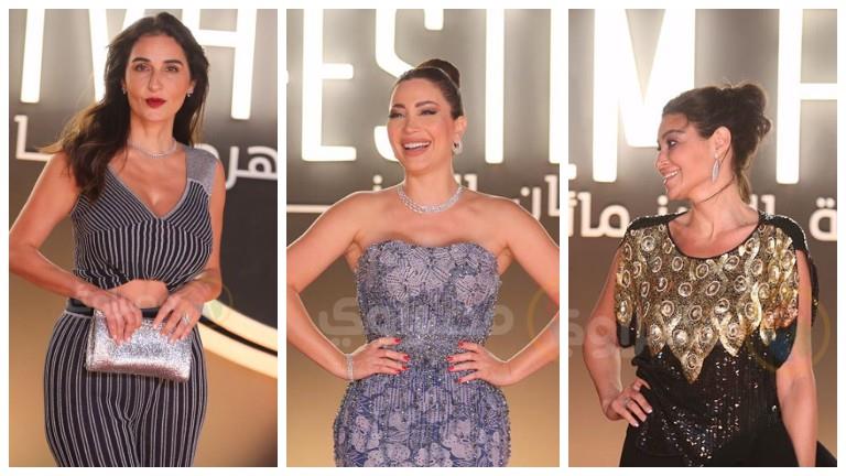 جيهان الشماشرجي بالأحمر ونسرين طافش جريئة.. 60 صورة لنجوم ال