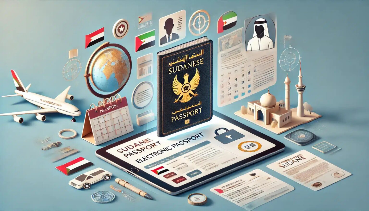من هنا ONLINE.. خطوات تجديد الجواز الإلكتروني السوداني في أبوظبي 2025 وشروط التجديد المطلوبة