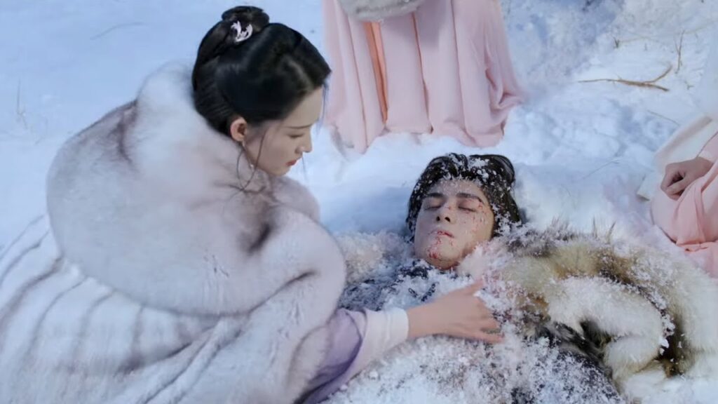 أصيب حبيبها ولكنها تصل في الوقت المناسب لإنقاذه فتكتشف أن القاتل أحد معارفها❄️ليلة ثلجية: حب أبدي