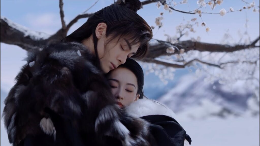 يعانق حبيبته وينام طوال الليل وعندما تستيقظ تدفعه وتدير ظهرها له❄️مشهد من ليلة ثلجية: حب أبدي