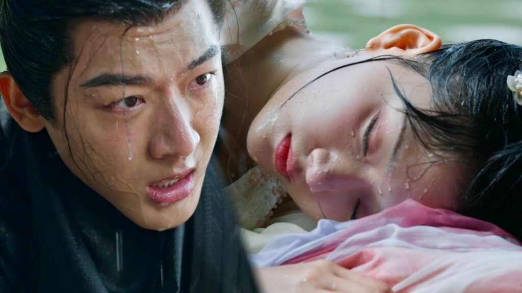 بينما كانت تهرب تواجه بطلنا المصاب بجروح بعد أن اعترضه حبها السابق لمحاولة قتله👀مشهد من "نهوض نينغ"