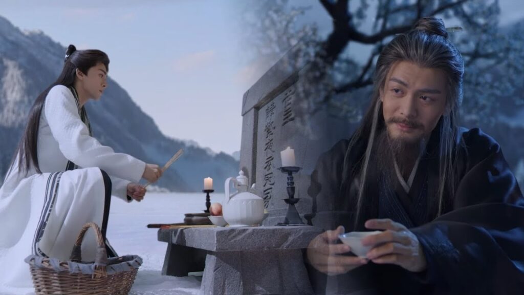 [نهاية😭😞] تخلى عن مكانته وفضل العيش بجانب قبرها وحيدا والحفاظ على وعدهما❄️مشهد من ليلة ثلجية حب أبدي