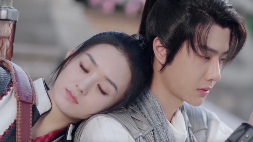 كانت الفتاة الجميلة استباقية للغاية وهي ثملة مما دفع بطلنا للاعتراف لها بحبه❤️😇مشهد من "أسطورة فاي"