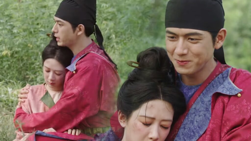 تتظاهر الجميلة بالاغماء وتسقط في أحضان بطلنا الوسيم فكان في غاية السعادة❤️مشهد من "ازدهار الفاوانيا"