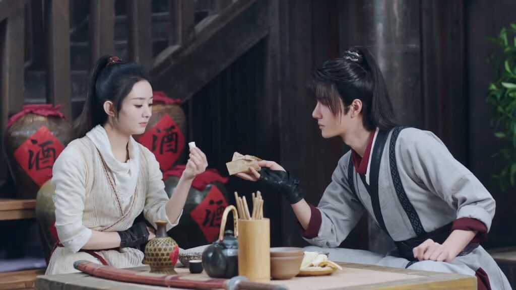 البطل يشتري الحلوى لإرضاء حبيبته ولكنها عجزت عن الكلام بعد تناولها!❤️😂مشهد من "أسطورة فاي"