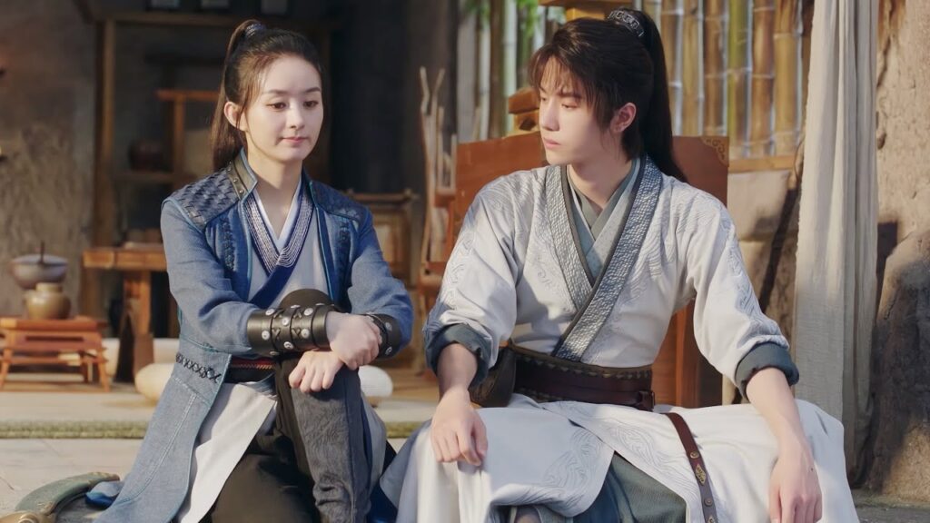 تحزن البطلة على موت رفيقها المقرب فيواسيها حبيبها ويلازمها في مواجهة الخطر😇مشهد من "أسطورة فاي"