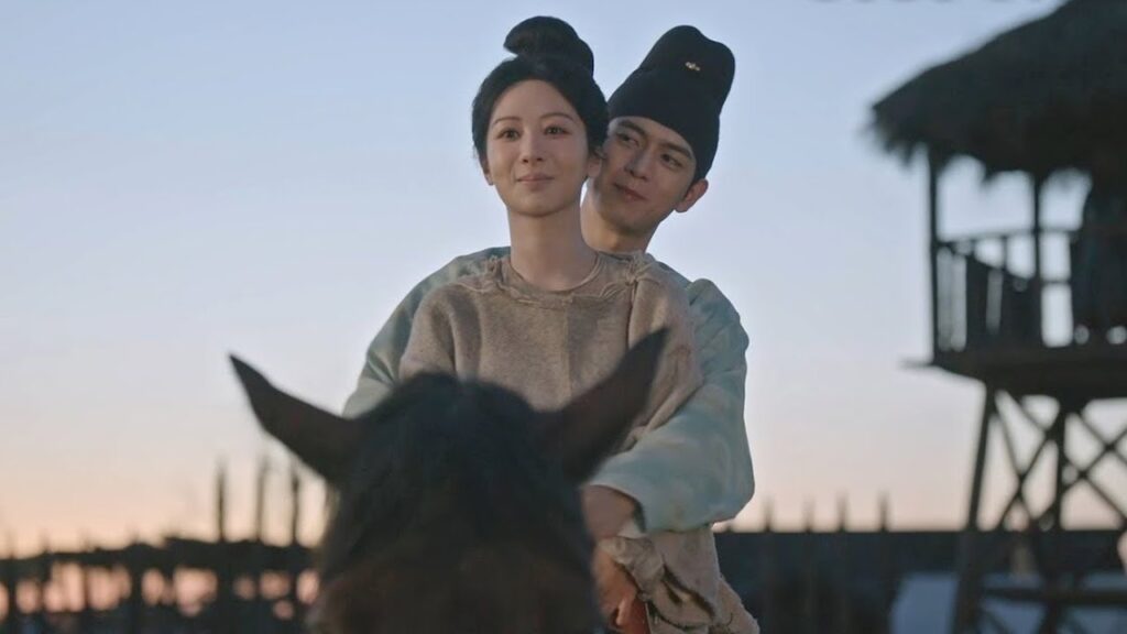 يهرع بطلنا المستبد إلى المنفى على ظهر حصانه لينقذ حبيبته ويعيدها للمنزل❤️مشهد من "ازدهار الفاوانيا"