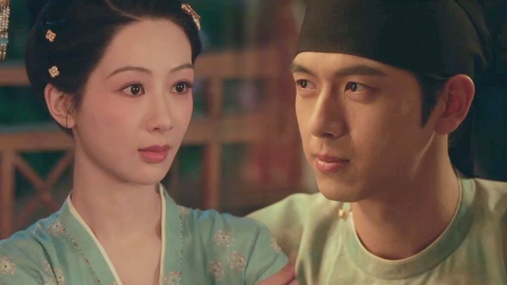 يواسي بطلنا فتاته في وقت متأخر فيعبر الاثنان عن مشاعرهما وتتغير علاقتهما❤️مشهد من "ازدهار الفاوانيا"