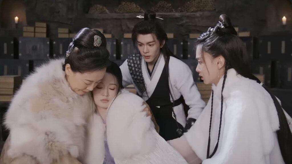 يشعر بطلنا الوسيم بالأسى والغضب والغيرة برؤية حبيبته تستمر في تعذيب نفسها❄️مشهد"ليلة ثلجية: حب أبدي"