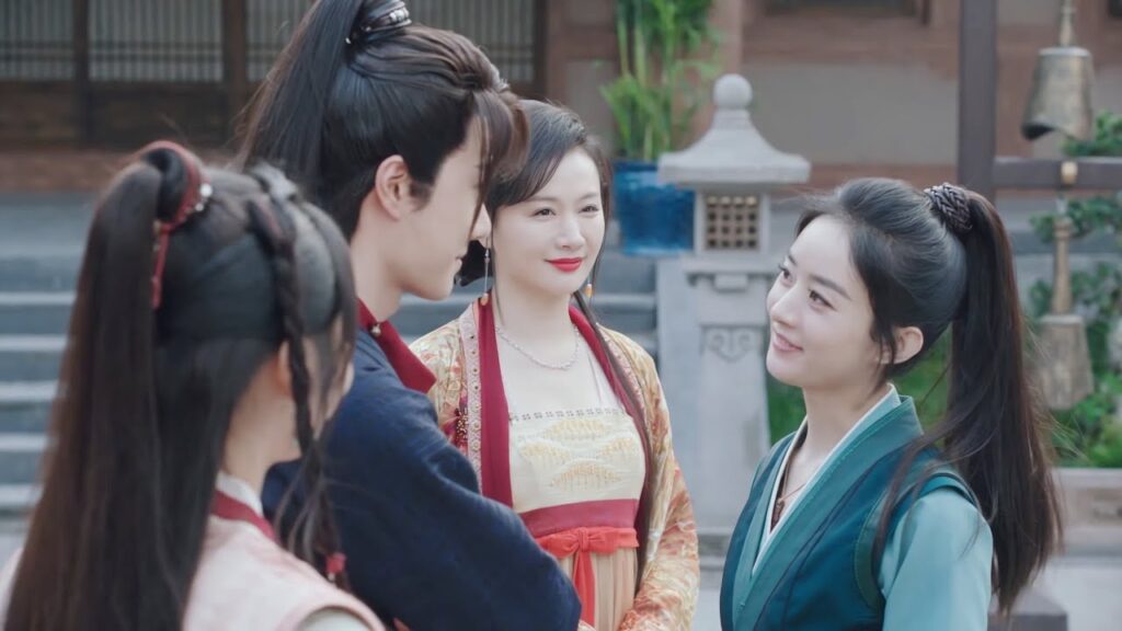 تفوز بطلتنا الجميلة بالمنافسة دون سحب سيفها حتى ولكن بطلنا ظل قلقا عليها❤️👀مشهد من دراما أسطورة فاي