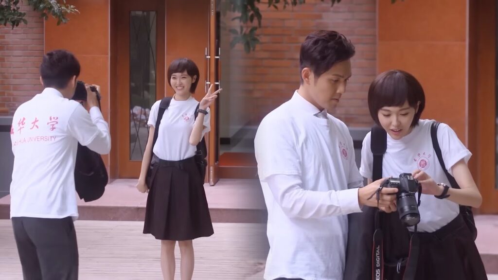 يرتدي الزوجين ملابس متطابقة ويسترجعان أيامهما المدرسية الجميلة! مشهد من دراما "إشراقتي"