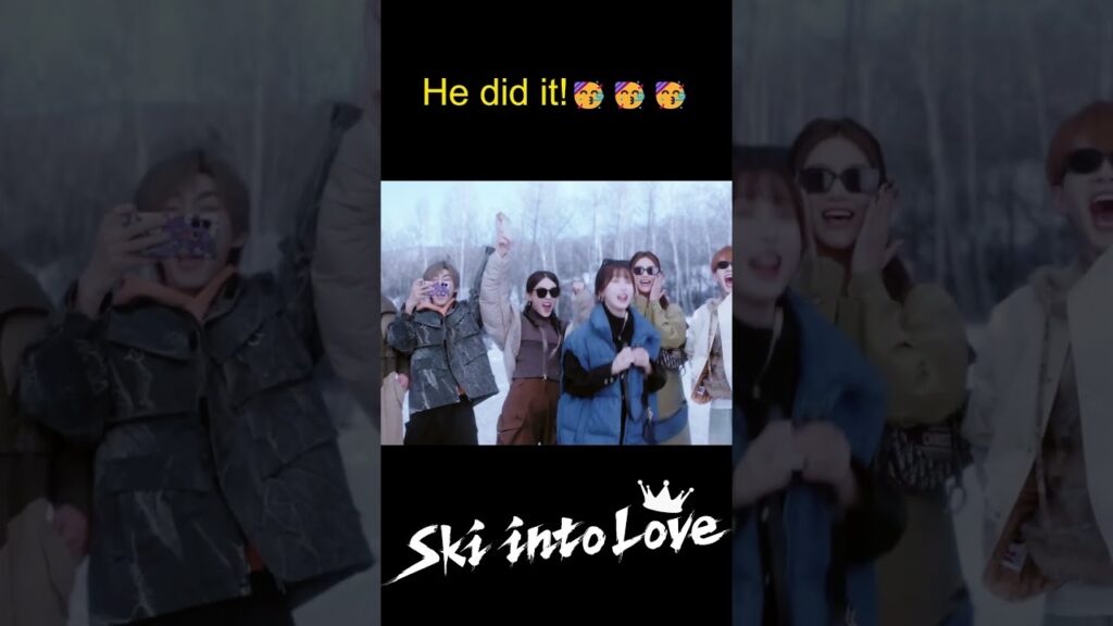 اخيرا تغلب على خوفه و فعلها 👏👏   #تزلج_بالحب  #YOUKU  #SkiIntoLove #estheryu #LinYi #YuShuxin