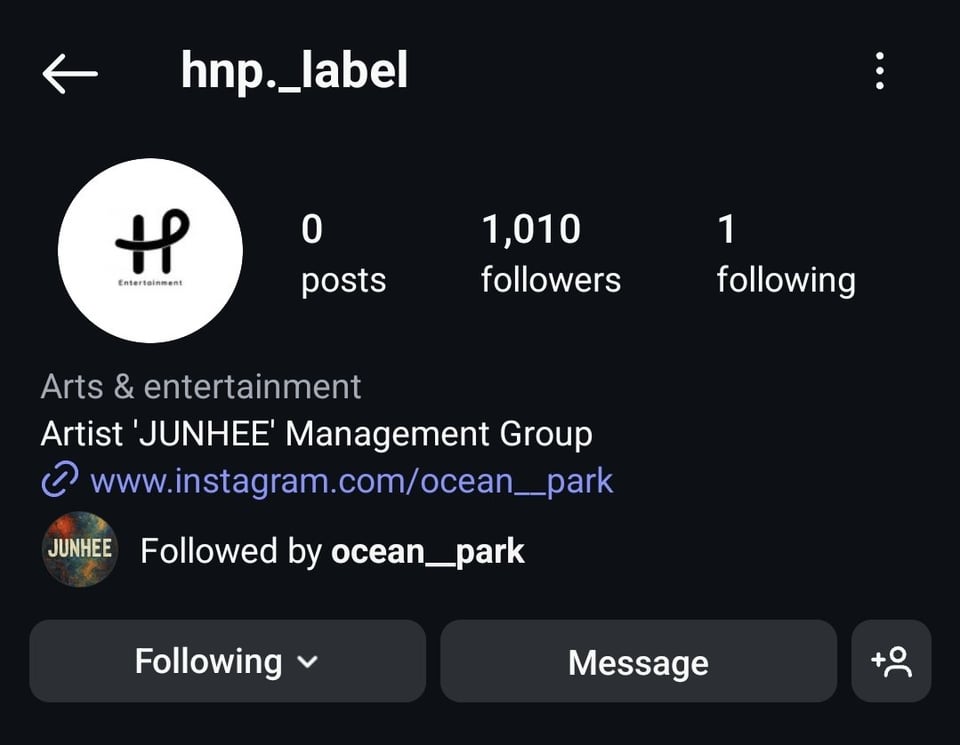 أنشأ Ace Junhee شركته الخاصة ، HNP Entertainment + افتتح قناة YouTube رسمية