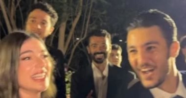 كريم نجل خالد النبوي يحتفل بخطوبته في حفل اقتصر على الأهل والأصدقاء