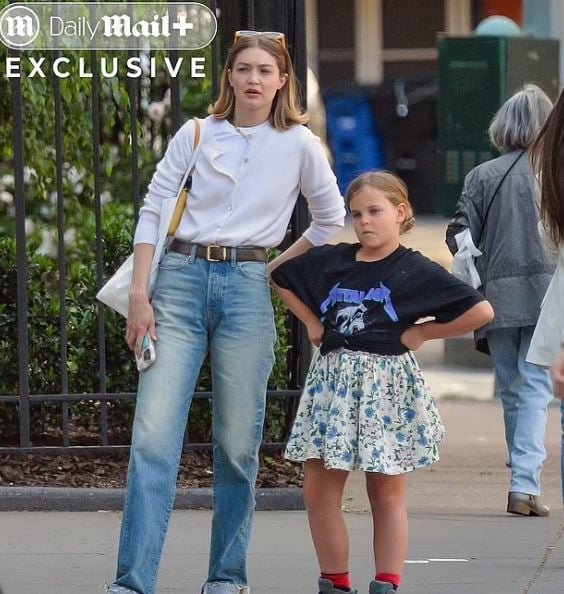 جيجي حديد وابنة برادلي كوبر