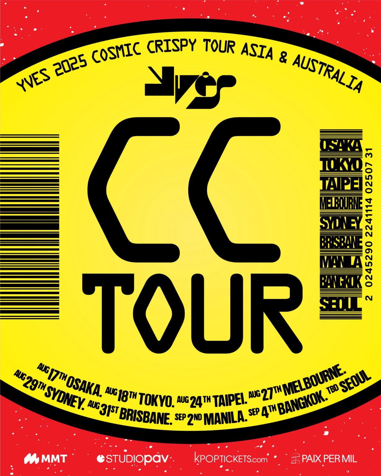 إيف - 2025 'Cosmic Crispy Tour' في آسيا وأستراليا (صورة الإعلان)