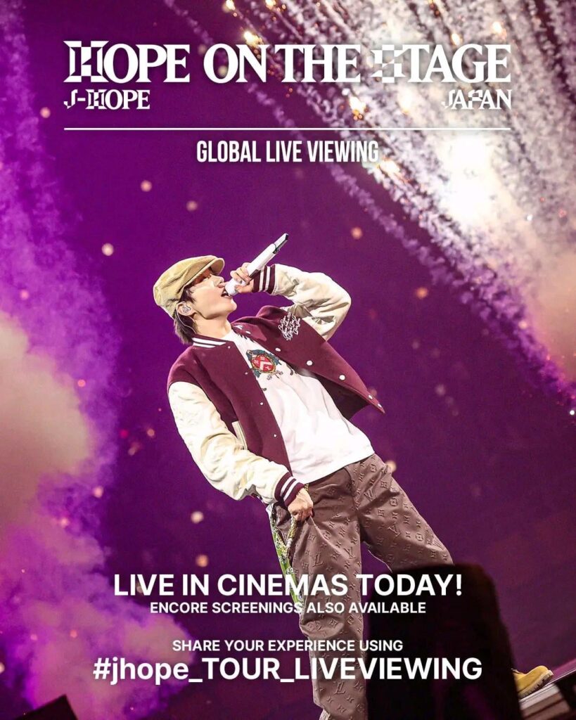 J-Hope (BTS)-J-Hope Tour "Hope on the Stage" في اليابان: Live Viewing D-Day ، يعيش في دور السينما اليوم! (250531)