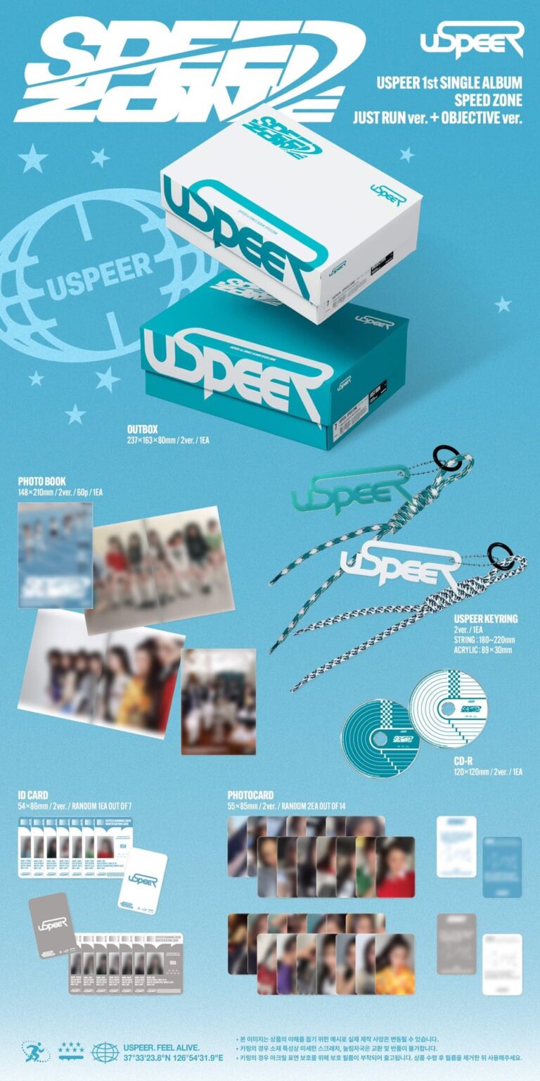 USPEER - 1st Single Album: Speed ​​Zone (ألبوم تغليف معاينة - تم الكشف عنه)