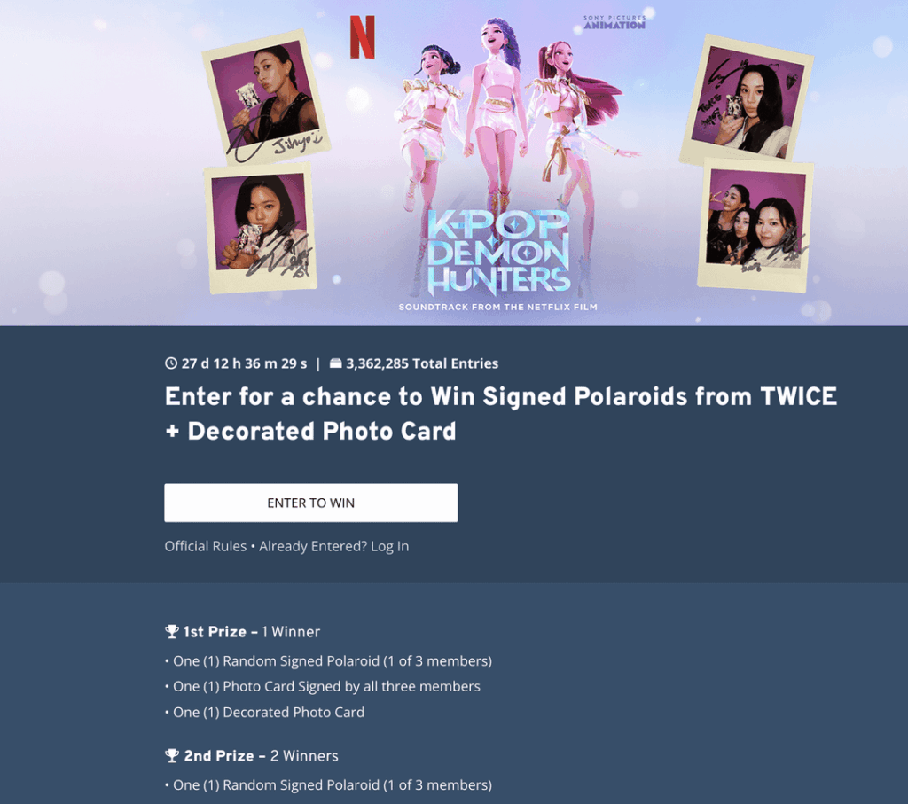250626 Sony Pictures Animation Twitter Update - قم بتبديل هذه المشاعر وادخل للحصول على فرصة للفوز بالقطرة الموقعة وبطاقات الصور المزينة من Jeongyeon و Jihyo و Chaeyoung من مرتين