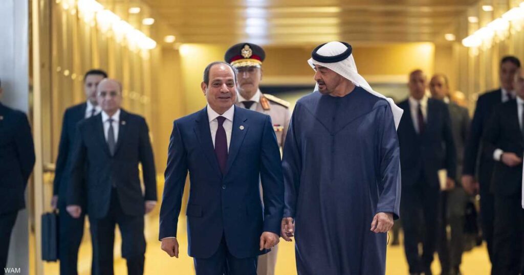 محمد بن زايد يستقبل السيسي في أبوظبي