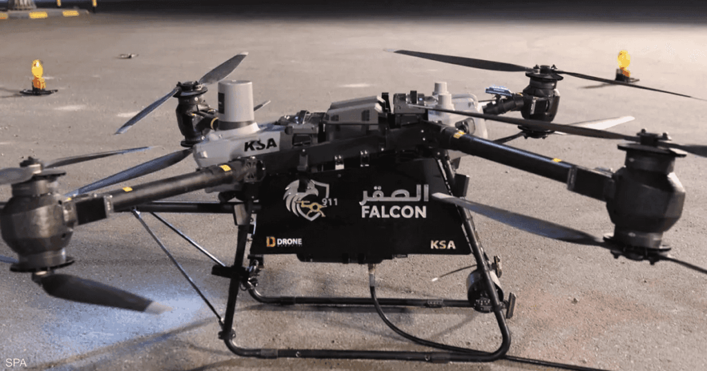 لأول مرة في الحج.. استعراض طائرة "صقر" الذكية