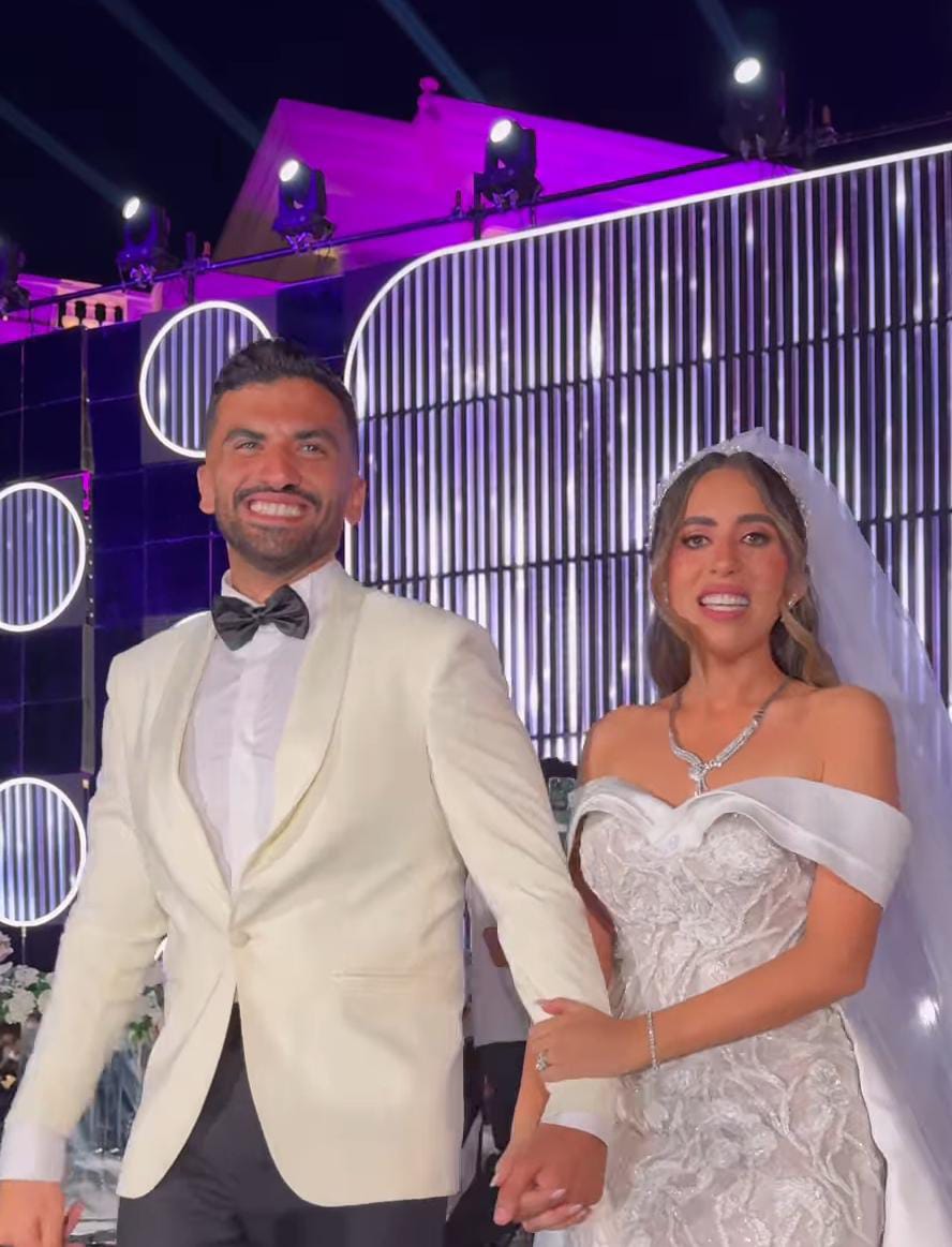 ياسمين عبد العزيز في فرح منة القيعي ويوسف حشيش