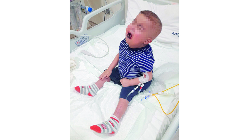 الطفل «بسام» يحتاج إلى زراعة خلايا بـ 706 آلاف درهم الطفل «بسام» يحتاج إلى زراعة خلايا بـ 706 آلاف درهم