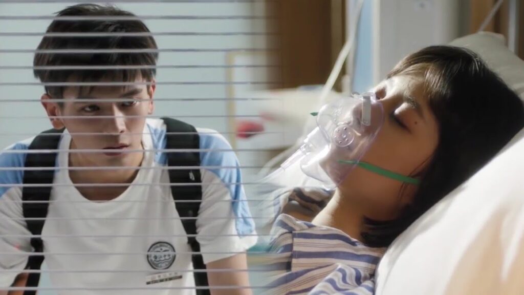 اخيراً تستقيظ حبيبتـه من الغيبوبة و دموع الفرح لا تتوقف ❤️ (  لا تغادر بعد المدرسة )