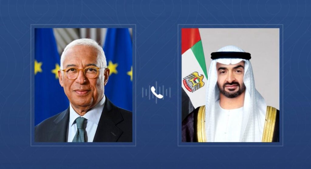 محمد بن زايد ورئيس المجلس الأوروبي يبحثان هاتفياً سبل تعزيز العلاقات بين الإمارات والاتحاد الأوروبي والتطورات الإقليمية محمد بن زايد ورئيس المجلس الأوروبي يبحثان هاتفياً سبل تعزيز العلاقات بين الإمارات والاتحاد الأوروبي والتطورات الإقليمية