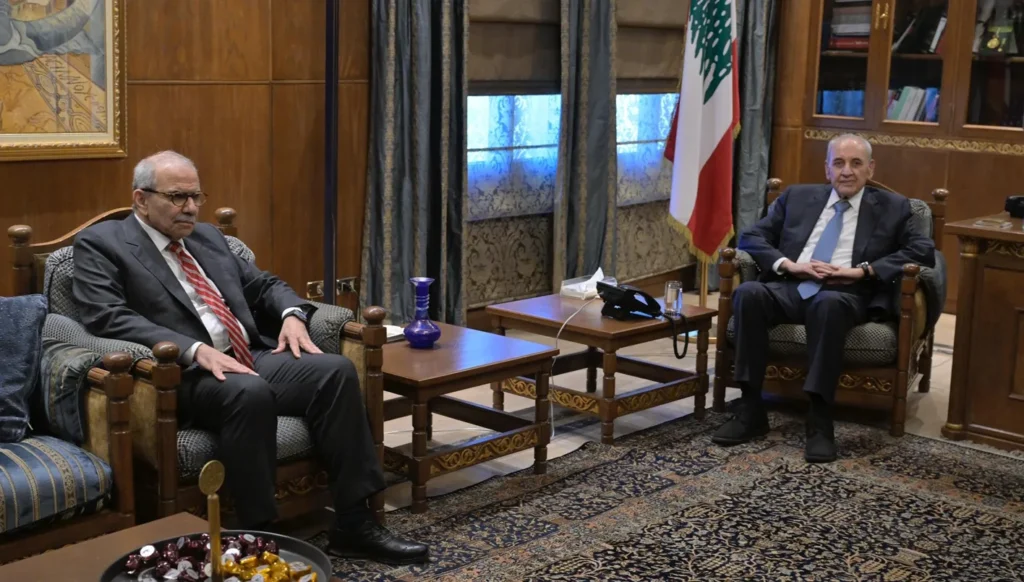 نواف سلام من عين التينة: 'نحن مش مرصد أحوال جوية لا منبرّد ولا منسخّن' (صور)