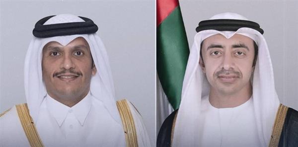 وزيرا خارجية قطر والإمارات يبحثان آخر المستجدات في المنطقة وزيرا خارجية قطر والإمارات يبحثان آخر المستجدات في المنطقة