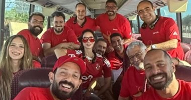 خالد سليم ومحمد فراج وكيلاني وعليش يشجعون الأهلي في أمريكا.. صور