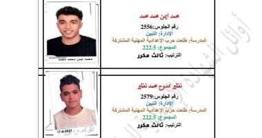 محمد أيمن ونظير ممدوح وجنى.. ننشر صور أوائل الشهادة الإعدادية بالقاهرة